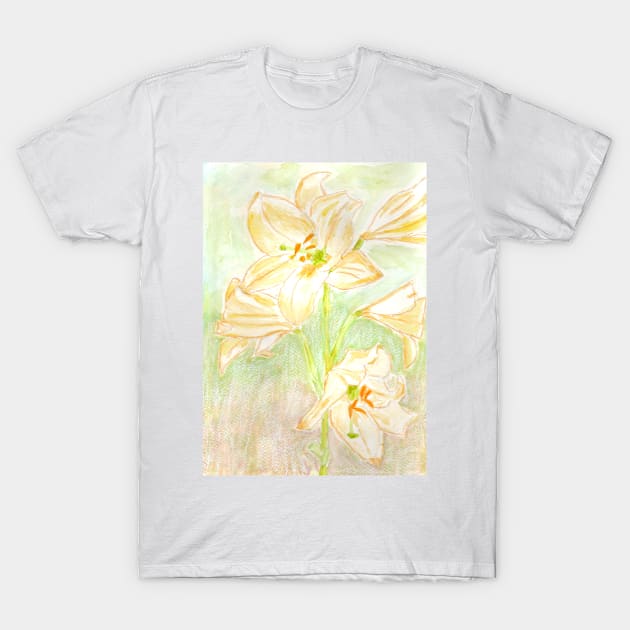 Lilies T-Shirt by Ezhael